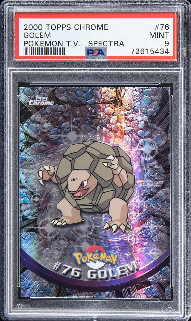 2000 Topps Chrome Golem Pokemon T.V. Tekno #76 card image
