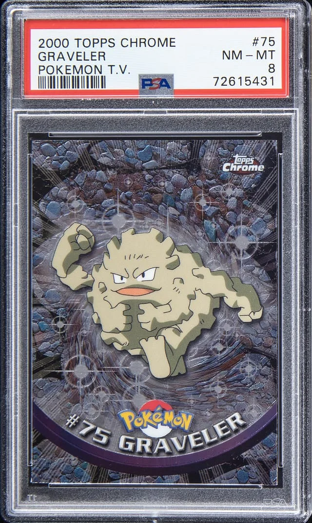 2000 Topps Chrome Graveler Pokemon T.V. #75 card image