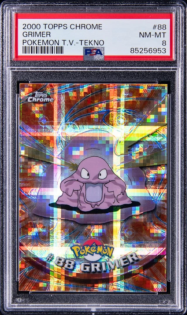 2000 Topps Chrome Grimer Pokemon Series 2 Tekno #88 card image