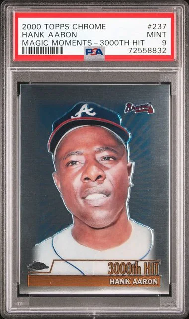 2000 Topps Chrome Hank Aaron Magic Moments 3000th Hit #237 card image