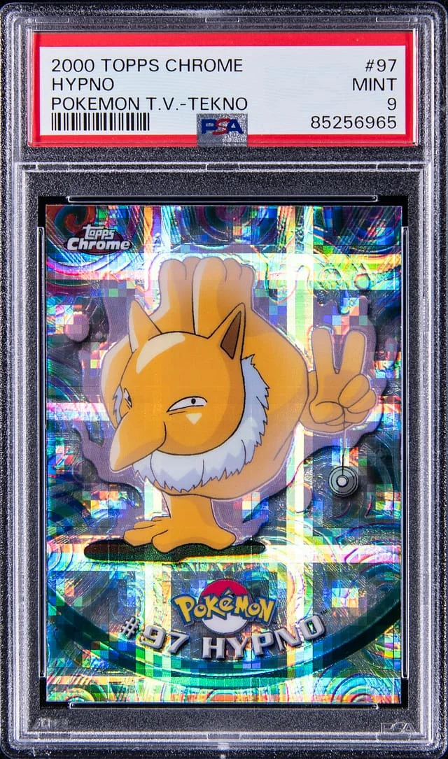 2000 Topps Chrome Hypno Pokemon Series 2 Tekno #97 card image