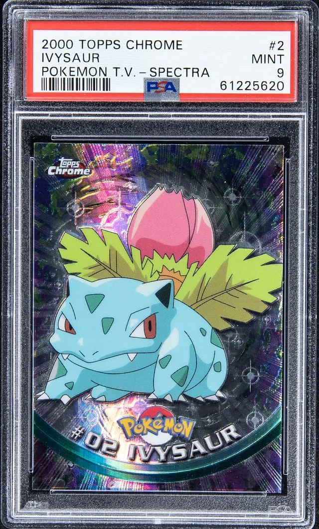 2000 Topps Chrome Ivysaur Pokemon TV Tekno #2 card image