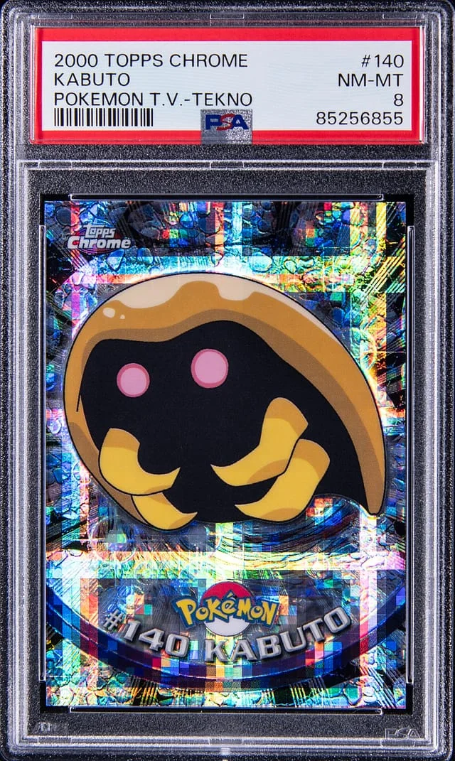 2000 Topps Chrome Kabuto Pokemon Series 2 Tekno #140 card image
