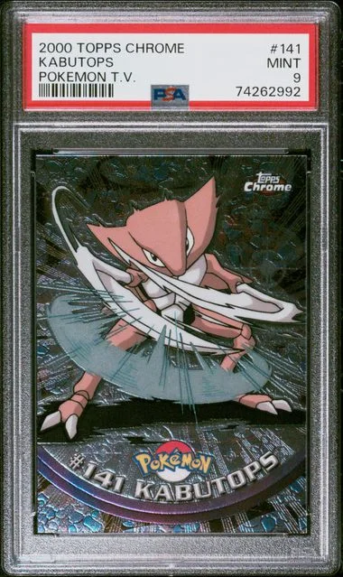2000 Topps Chrome Kabutops Pokemon T.V. #141 card image