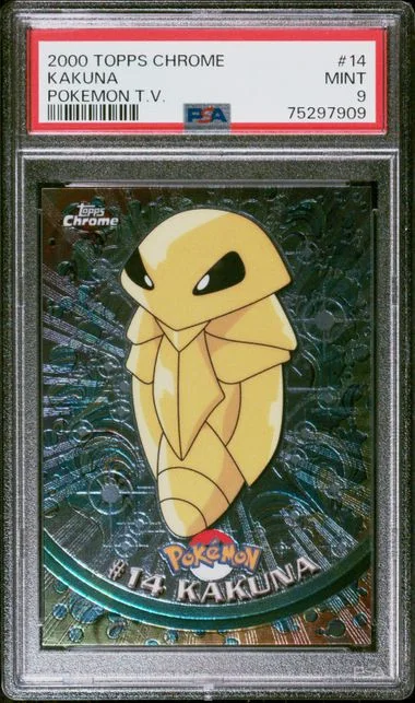 2000 Topps Chrome Kakuna Pokemon T.V. #14 card image
