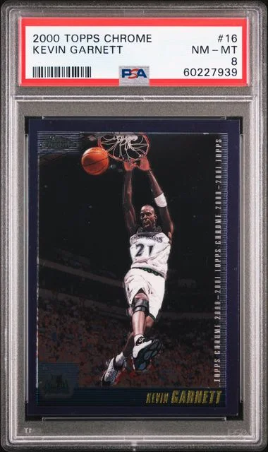 2000 Topps Chrome Kevin Garnett #16 card image