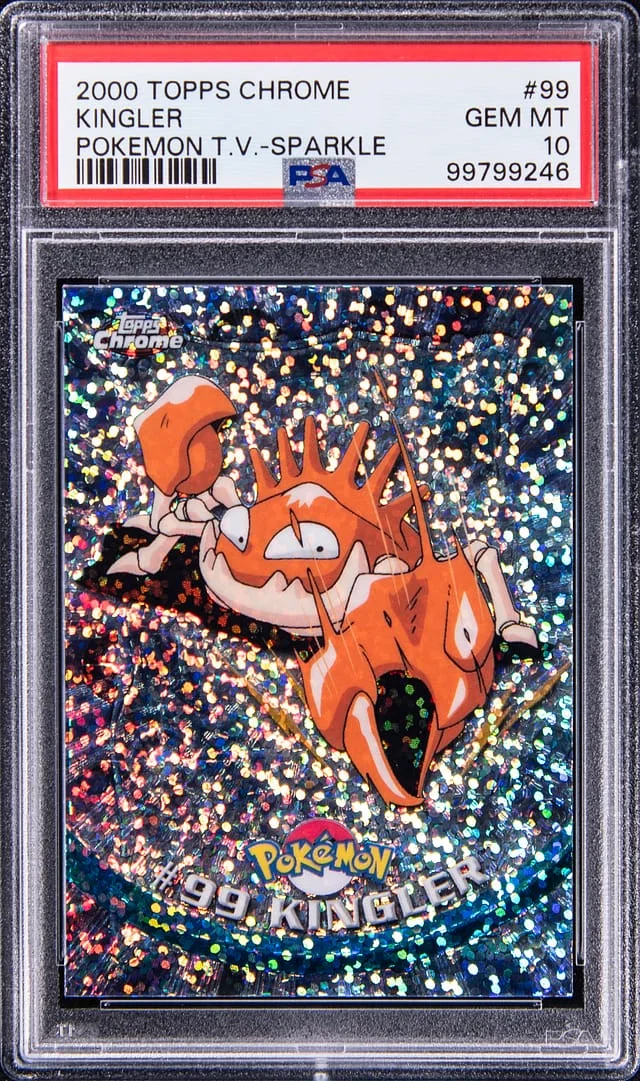 2000 Topps Chrome Kingler Pokemon T.V. #99 card image
