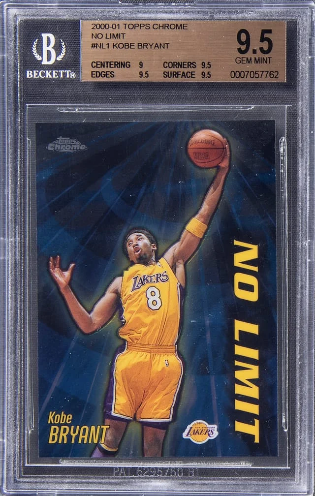2000 Topps Chrome Kobe Bryant No Limit #NL1 card image