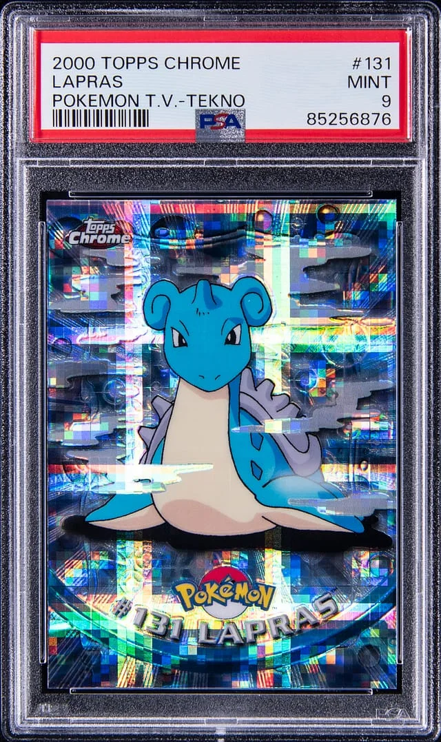 2000 Topps Chrome Lapras Pokemon Series 2 Tekno #131 card image