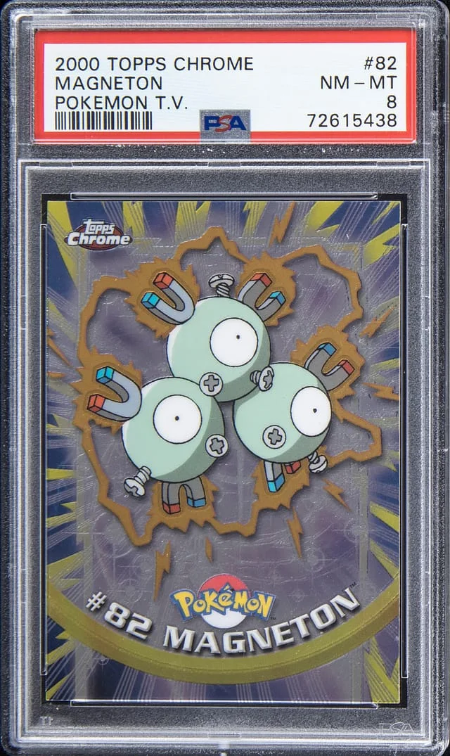 2000 Topps Chrome Magneton Pokemon T.V. #82 card image