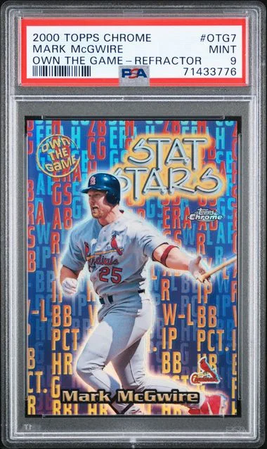 2000 Topps Chrome Mark Mcgwire Own The Game Refractor #OTG7 card image
