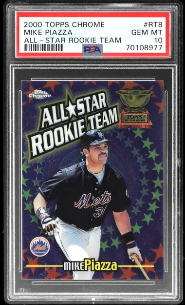 2000 Topps Chrome Mike Piazza All-Star Team #RT8 card image