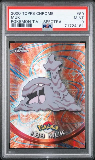 2000 Topps Chrome Muk Pokemon T.V. Spectra #89 card image