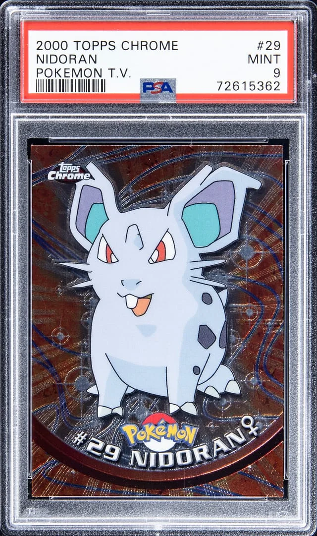2000 Topps Chrome Nidoran Pokemon T.V. #29 card image