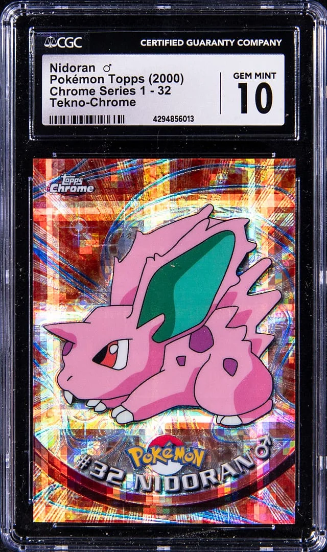 2000 Topps Chrome Nidoran Pokemon T.V. #32 card image