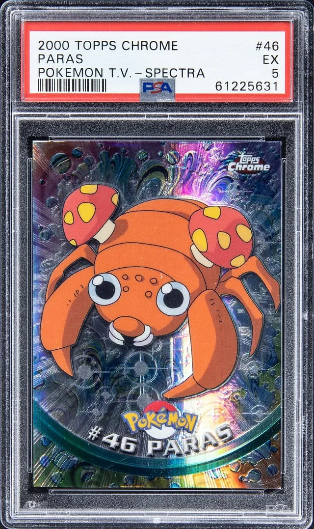 2000 Topps Chrome Paras Pokemon T.V. Spectra #46 card image