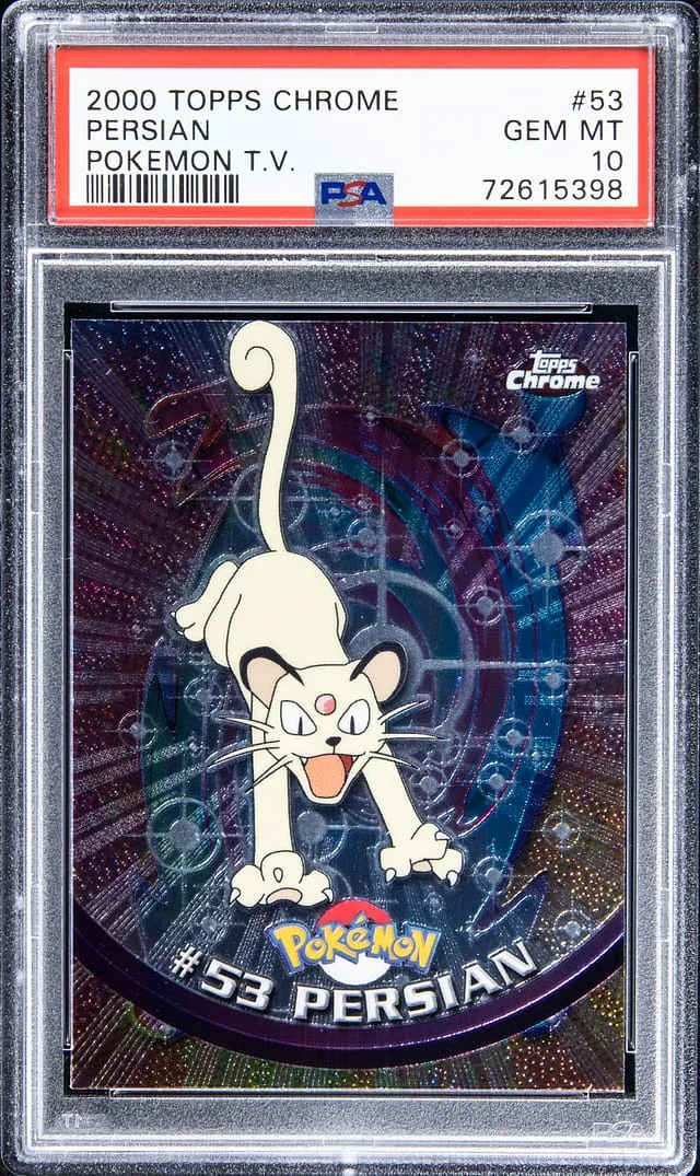 2000 Topps Chrome Persian Pokemon T.V. #53 card image