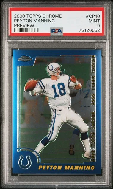2000 Topps Chrome Peyton Manning Preview #Cp10 card image