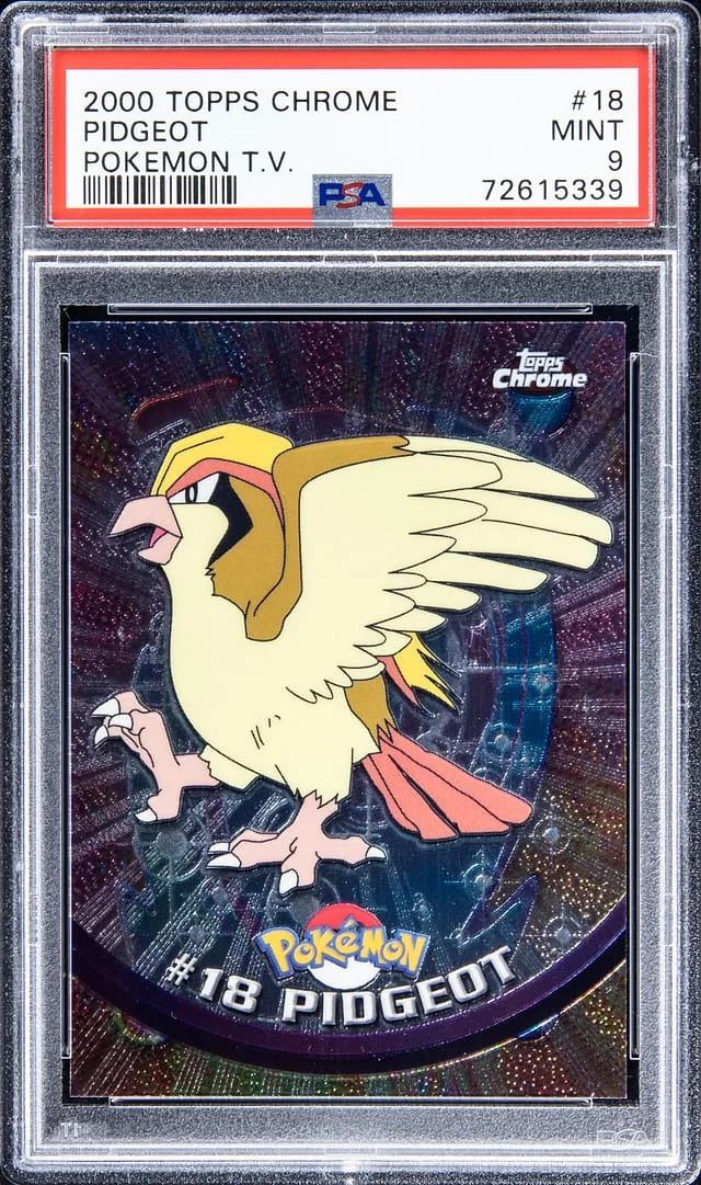2000 Topps Chrome Pidgeot Pokemon T.V. #18 card image