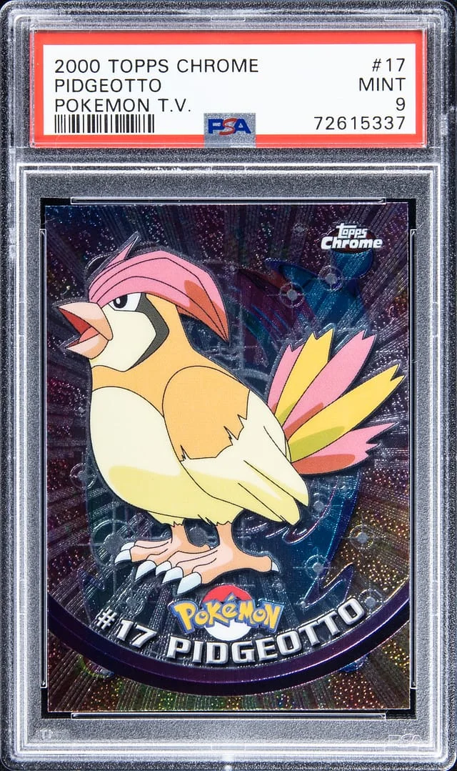 2000 Topps Chrome Pidgeotto Pokemon T.V. #17 card image