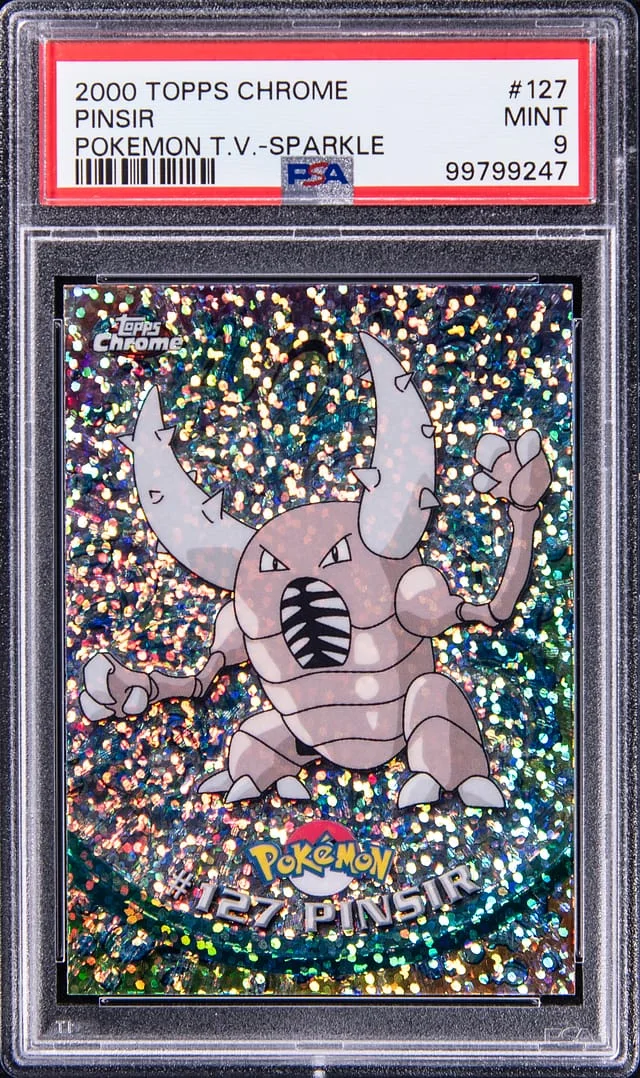 2000 Topps Chrome Pinsir Pokemon T.V. Sparkle #127 card image