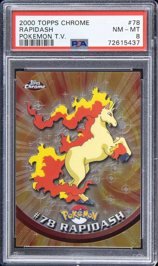 2000 Topps Chrome Rapidash Pokemon T.V. #78 card image