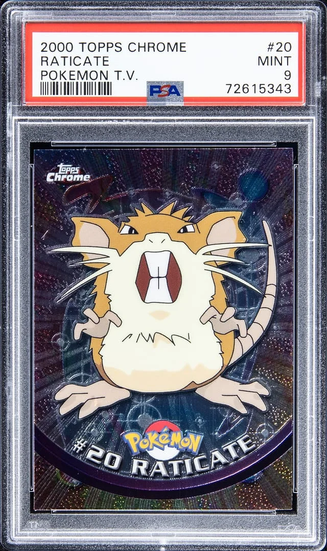 2000 Topps Chrome Raticate Pokemon T.V. #20 card image