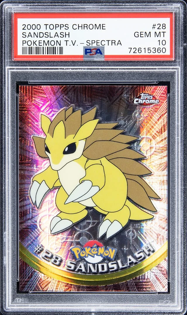 2000 Topps Chrome Sandslash Pokemon T.V. #28 card image
