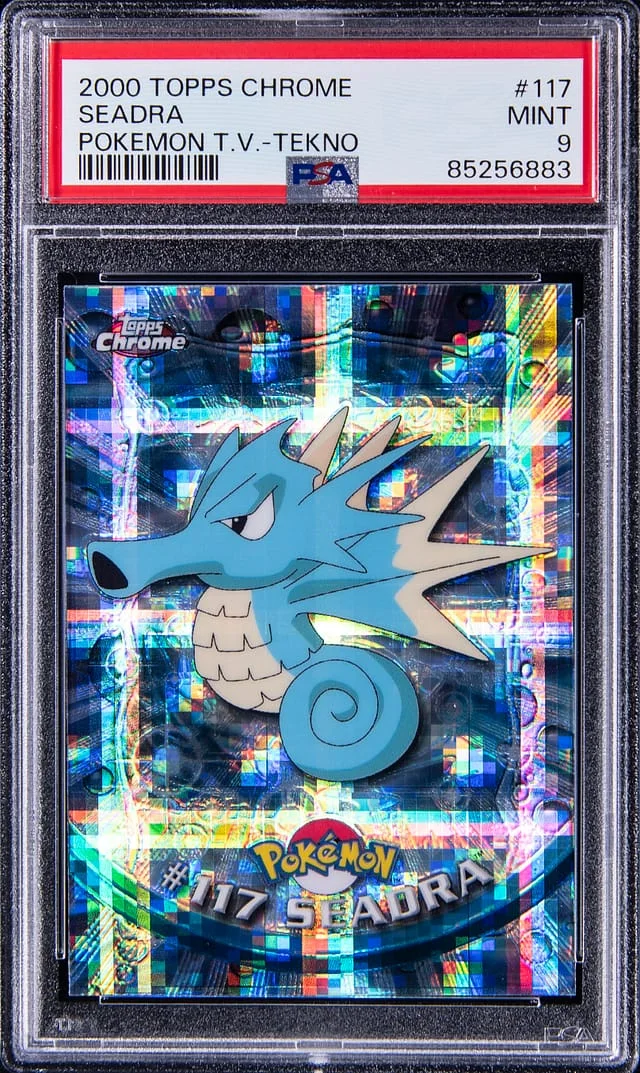 2000 Topps Chrome Seadra Pokemon T.V. Series 2 Tekno #117 card image