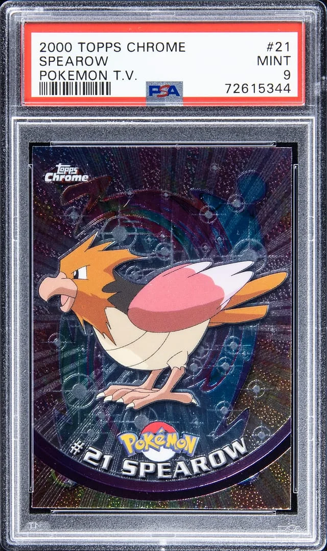 2000 Topps Chrome Spearow Pokemon T.V. #21 card image