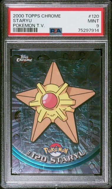 2000 Topps Chrome Staryu Pokemon T.V. #120 card image