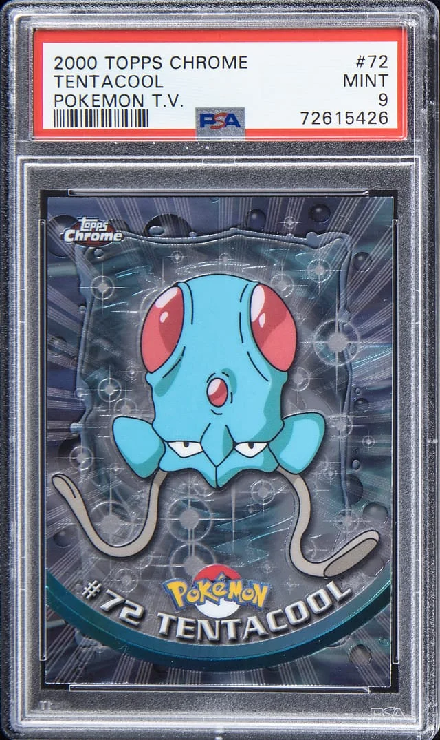 2000 Topps Chrome Tentacool Pokemon T.V. #72 card image