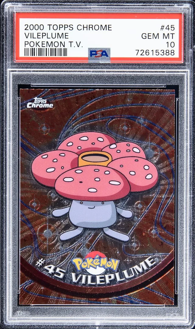 2000 Topps Chrome Vileplume Pokemon T.V. #45 card image
