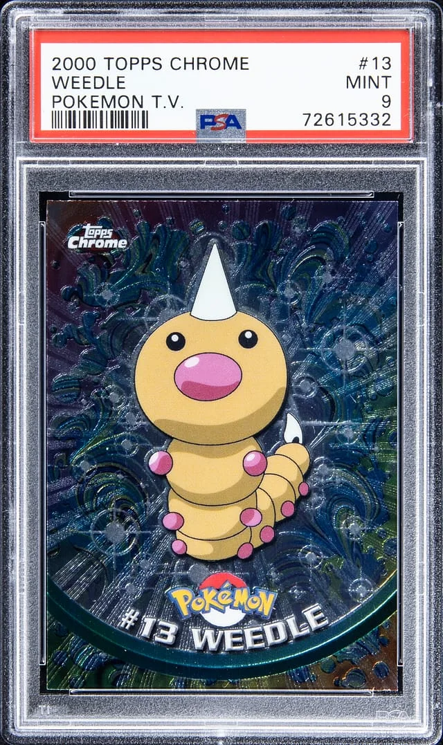 2000 Topps Chrome Weedle Pokemon T.V. Spectra #13 card image