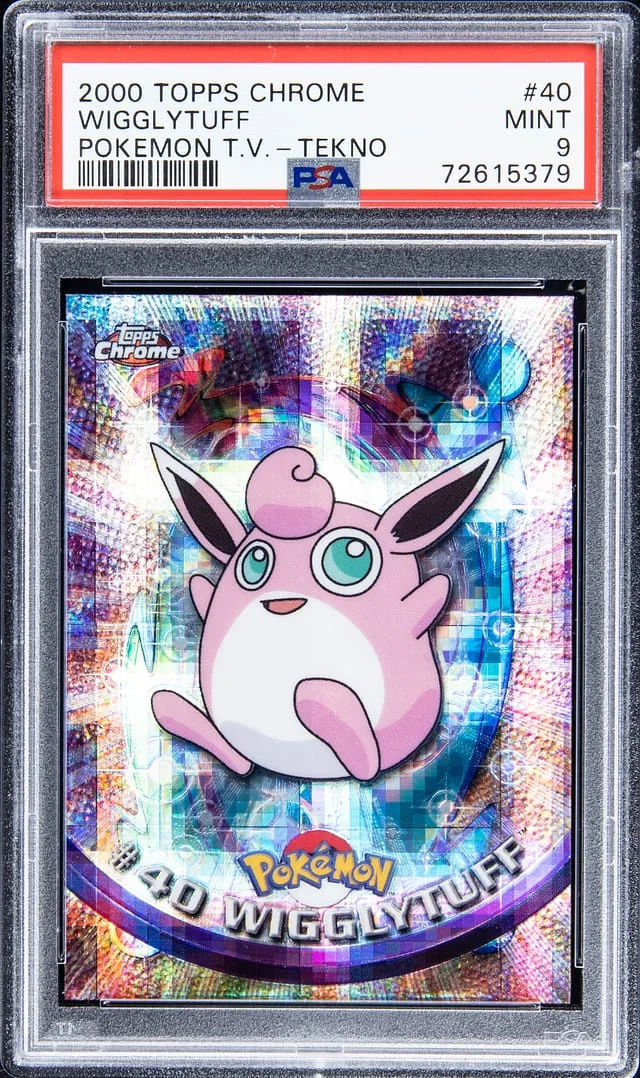 2000 Topps Chrome Wigglytuff Pokemon T.V. Tekno #40 card image