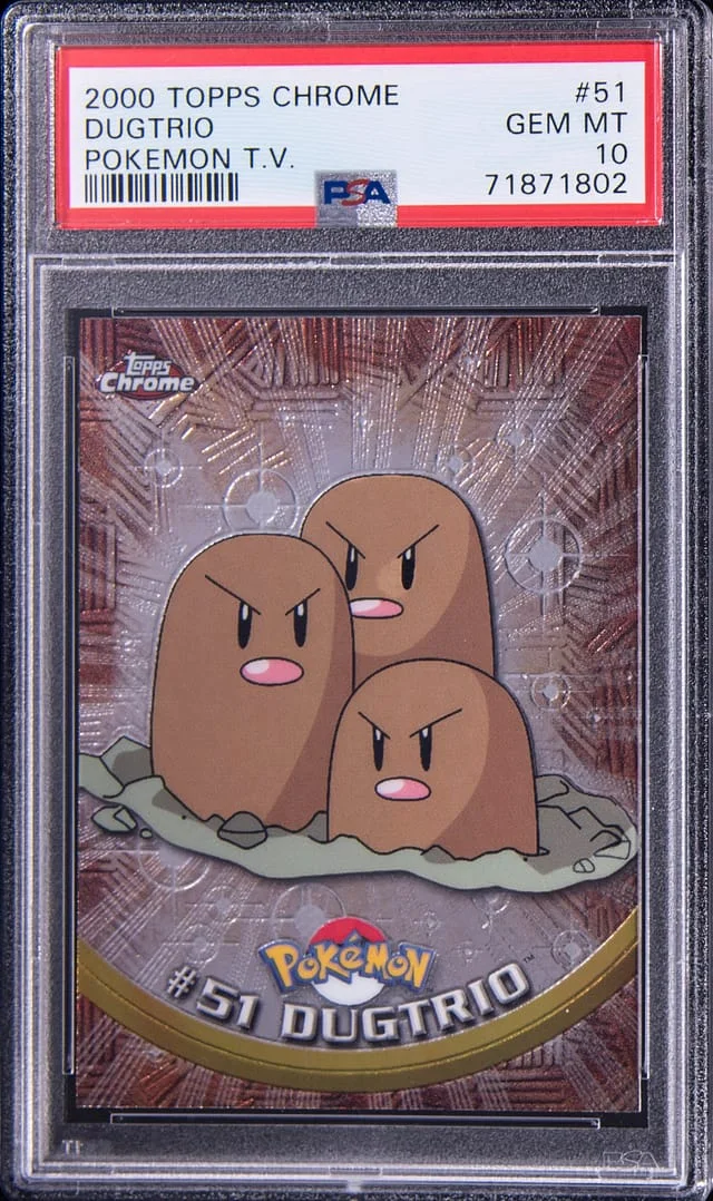 2000 Topps Dugtrio Pokemon T.V. #51 card image