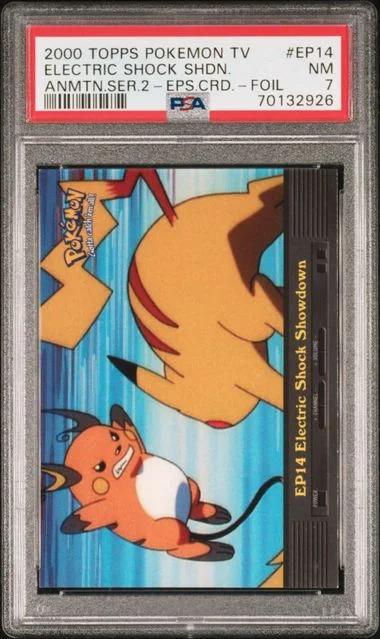 2000 Topps Electric Shock Showdown Pokemon Tv Animation Series 2 Episode Cards Foil #EP14 card image