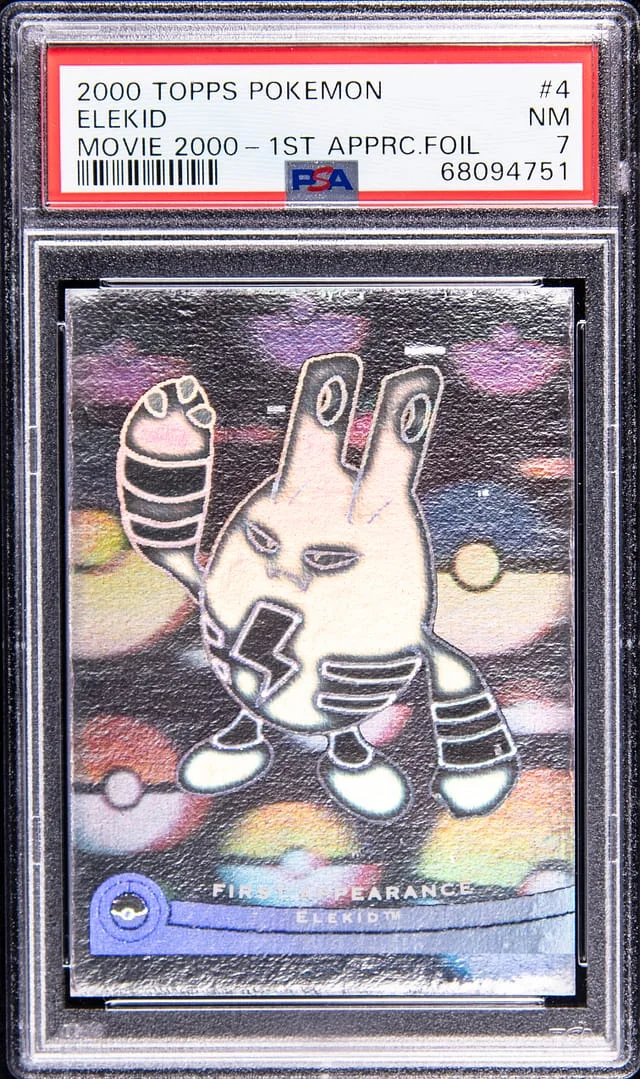 2000 Topps Elekid Pokemon Movie 2000 First Appearance Foil #4 card image