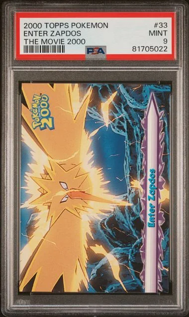 2000 Topps Enter Zapdos Pokemon The Movie 2000 #33 card image