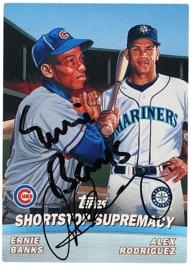 2000 Topps Ernie Banks/Alex Rodriguez Shortstop Supremacy #TC6 card image