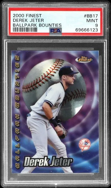 2000 Topps Finest Derek Jeter Ballpark Bounties #BB17 card image