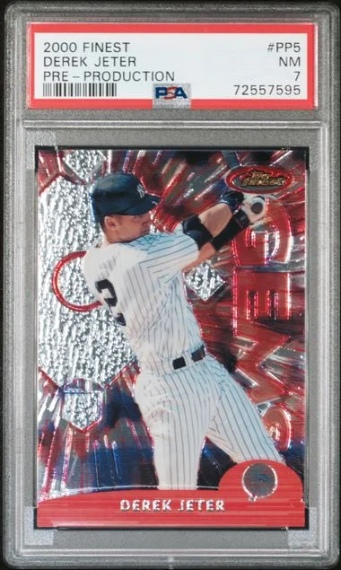 2000 Topps Finest Derek Jeter Pre-Production #PP5 card image