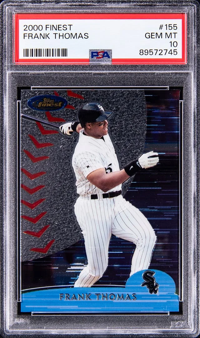 2000 Topps Finest Frank Thomas #155 card image