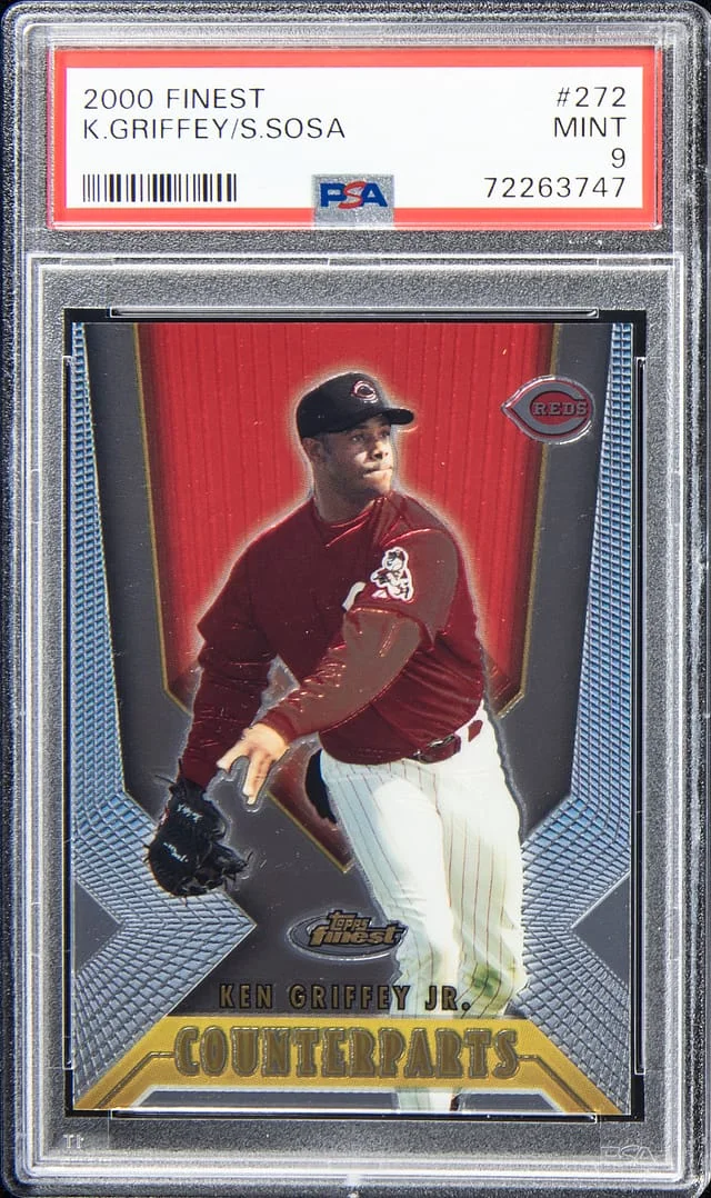 2000 Topps Finest Ken Griffey Jr./Sammy Sosa #272 card image
