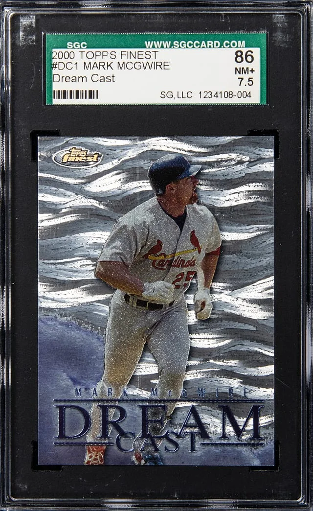 2000 Topps Finest Mark McGwire Dream Cast #DC1 card image