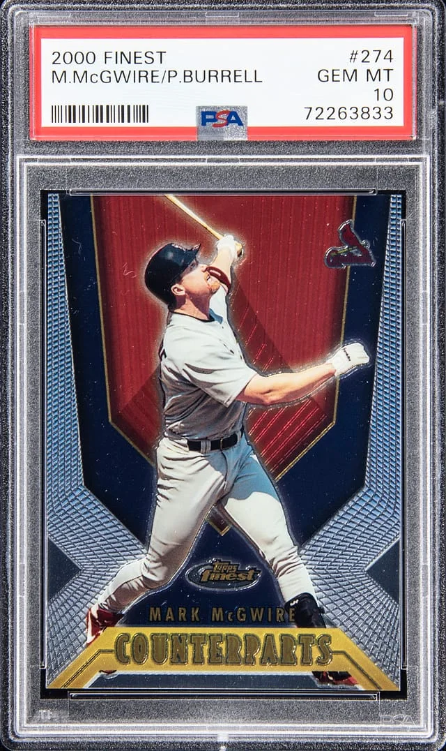 2000 Topps Finest Mark McGwire/Pat Burrell #274 card image