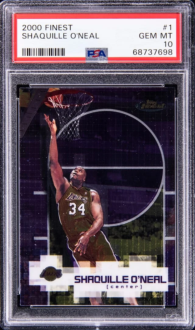 2000 Topps Finest Shaquille O'Neal #1 card image