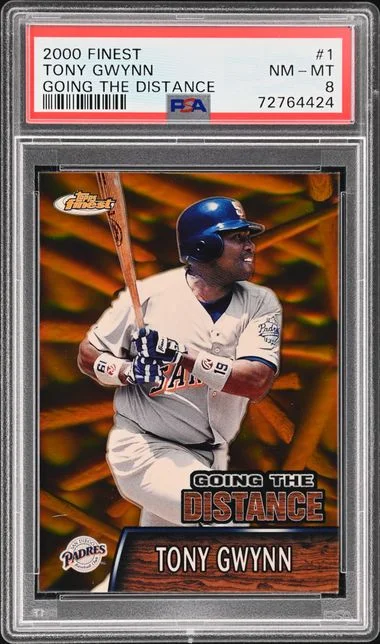 2000 Topps Finest Tony Gwynn Going The Distance #GTD1 card image