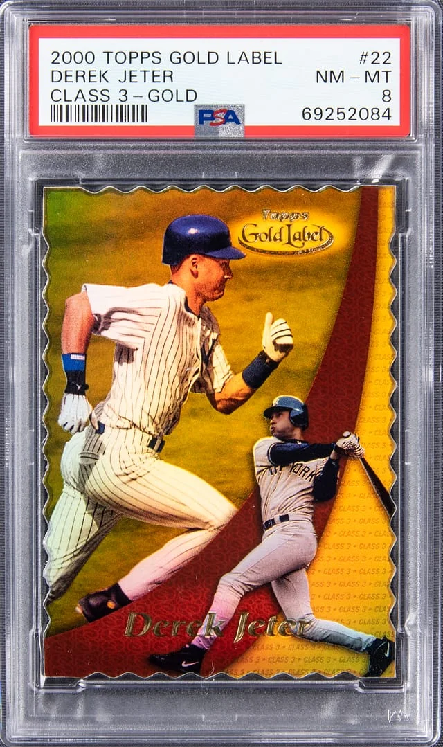 2000 Topps Gold Label Class 3 Derek Jeter Gold #22 card image