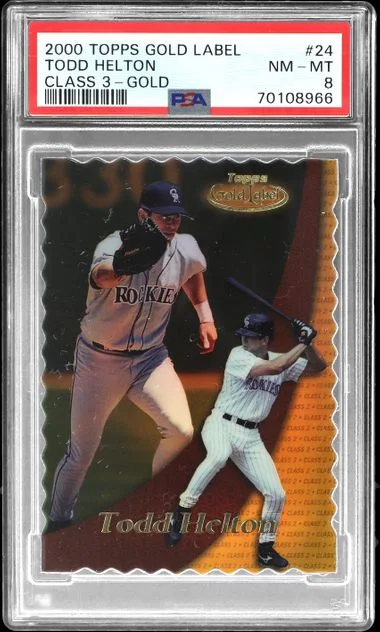 2000 Topps Gold Label Class 3 Todd Helton Gold #24 card image